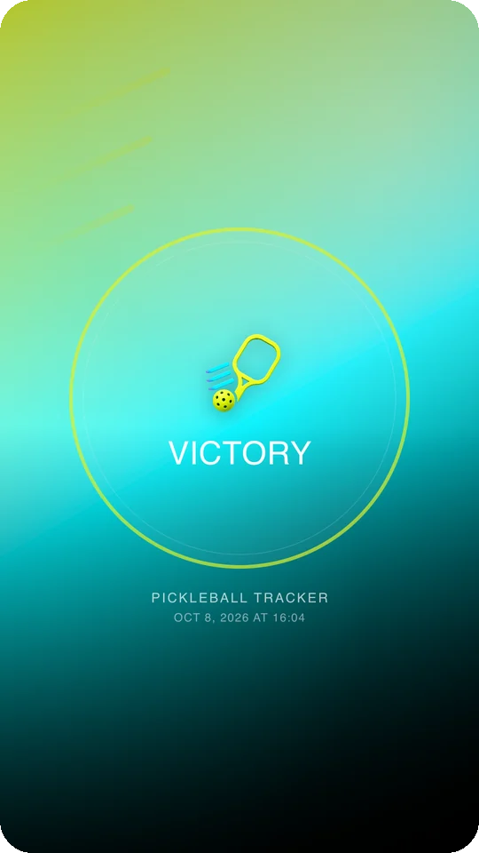 Badge share card: Victory emblem to tag onto a photo